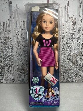 BFC Ink 18" NICOLETTE FROM FRANCE PEN PALS DOLL NEW RARE! DAMAGED BOX